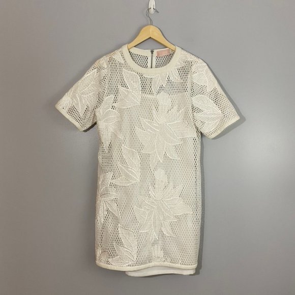 Farrow Dresses & Skirts - Farrow Riley Mesh Floral Shift Dress